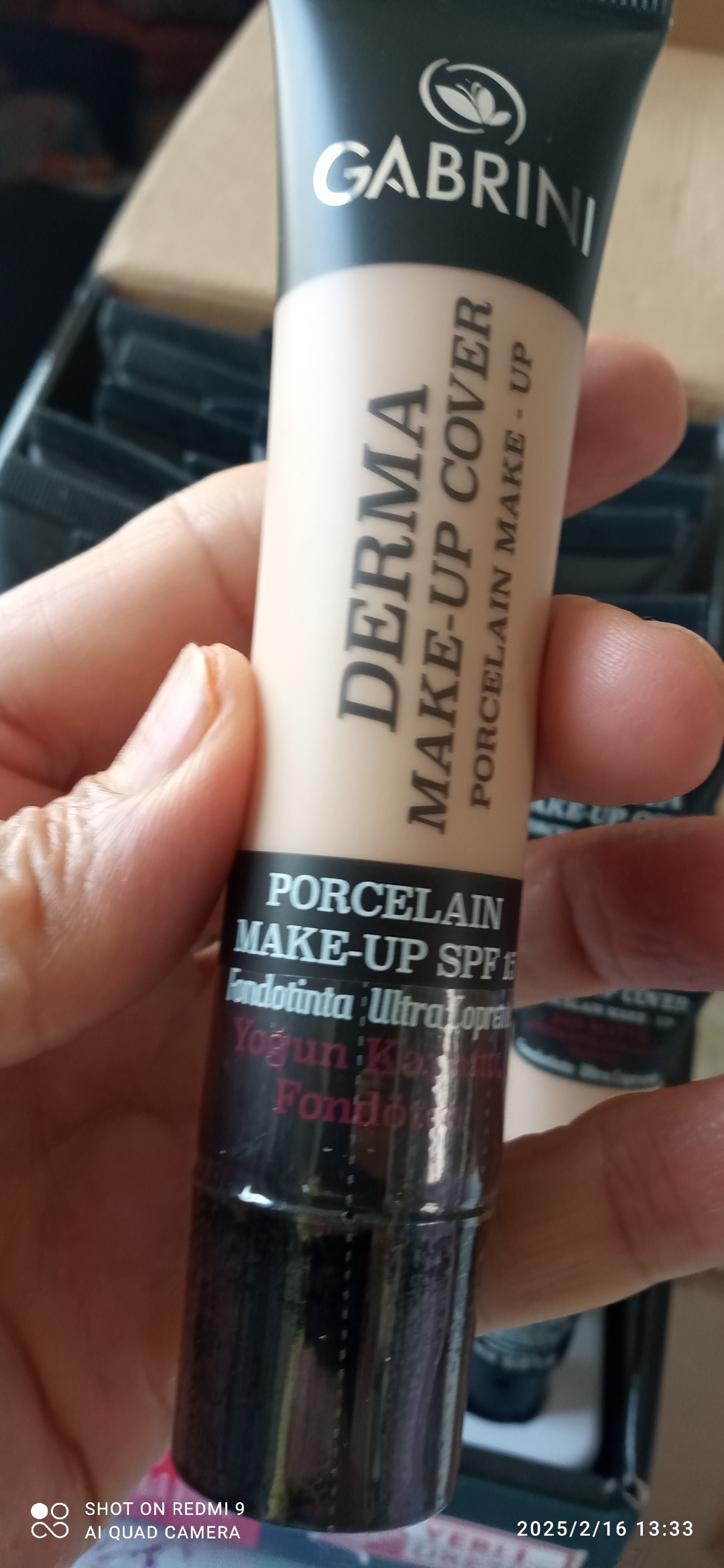 کرم پودر گابرینی سری Derma Make Up Cover کد ۱۰۲